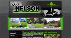 Desktop Screenshot of nelsonlandscapemaintenance.com